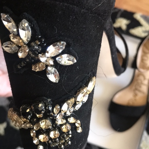 Suede Sandals with Crystals - Picture 4 of 6